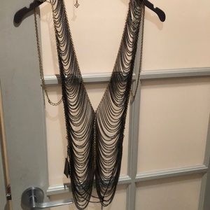 BCBG Gladiator Necklace styled Vest